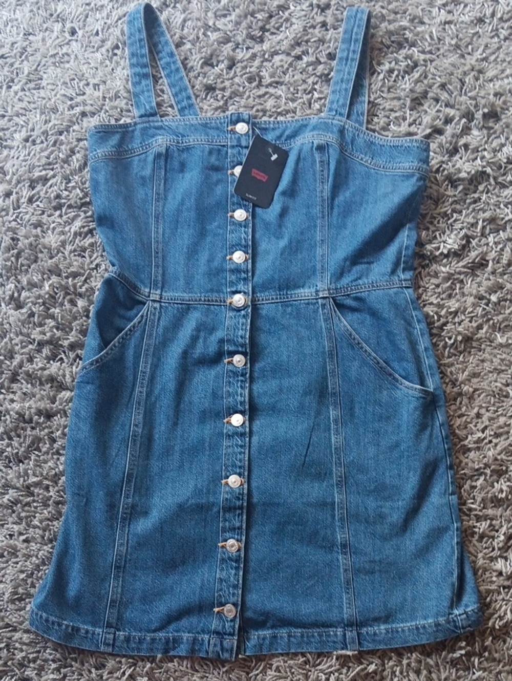 NWT Levi's Two-Tone Blue Denim Dress